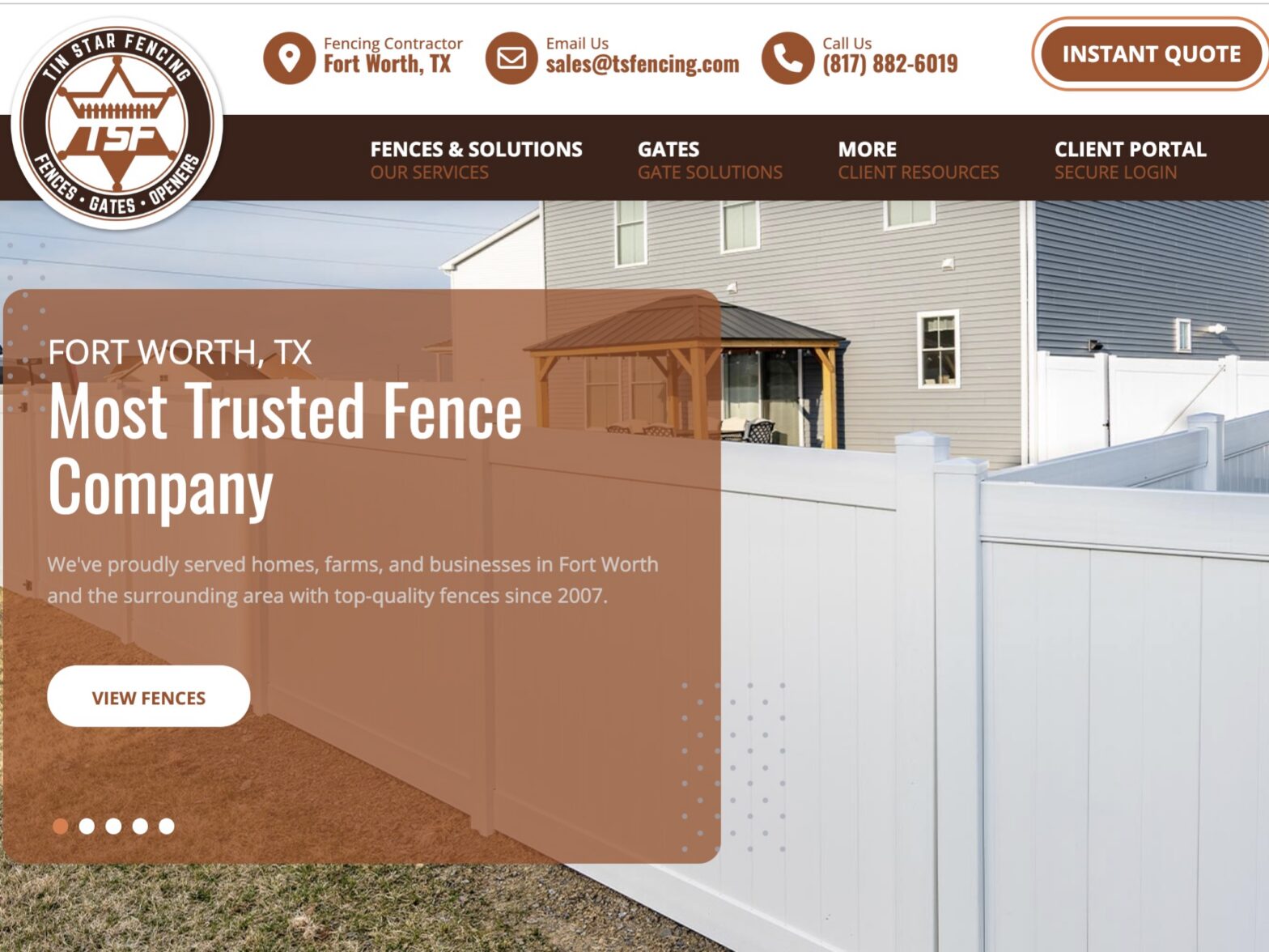 Photo of a Fort Worth fence company
