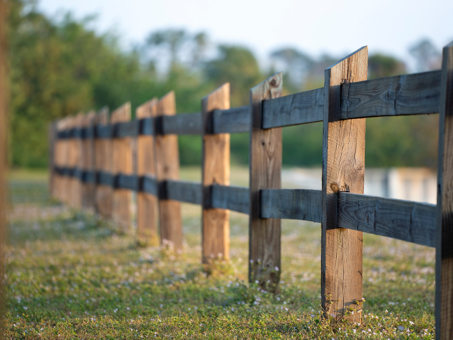 Farm property-line fencing in Dallas Texas