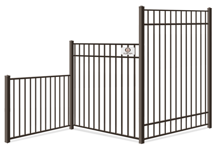 Aluminum fence height options Fort Worth, TX