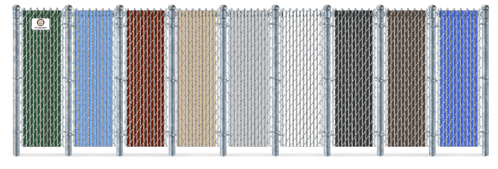 Privacy Slat Color Options For Chain Link Fence in Fort Worth, TX