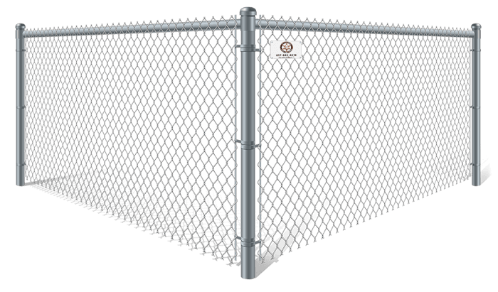 Galvanized commercial chain link fence contractor in Fort Worth, TX