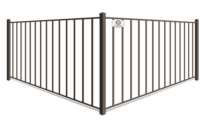 2 Rail aluminum fence company in Fort Worth, TX