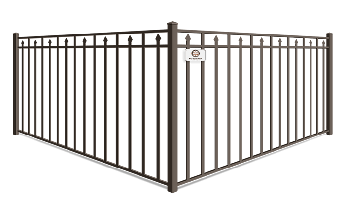 Alternating Extended Pickets aluminum fence company in Fort Worth, TX