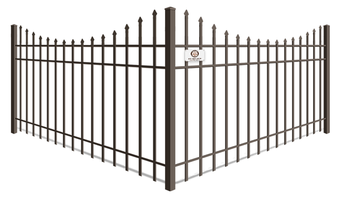 Scalloped Top aluminum fence company in Fort Worth, TX