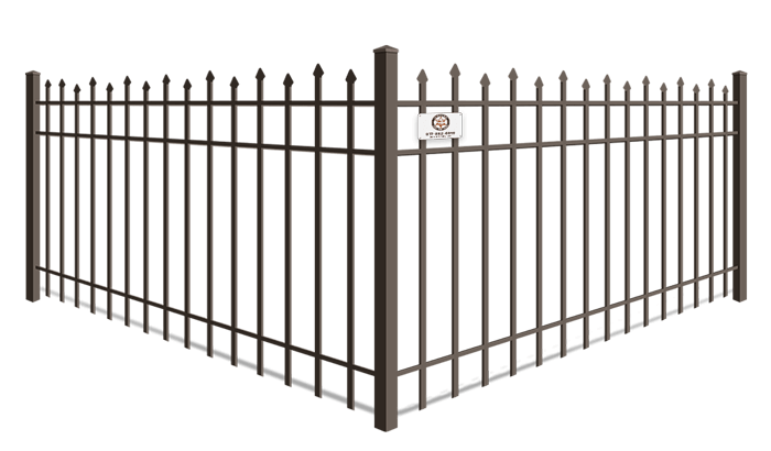 Staggered Picket aluminum fence company in Fort Worth, TX