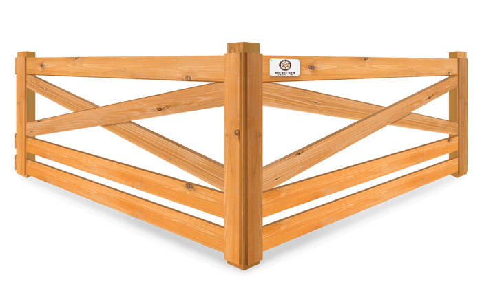 Crossbuck wood fence company in Fort Worth, TX