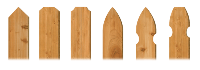 Picket styles - wood fence company in Fort Worth, TX
