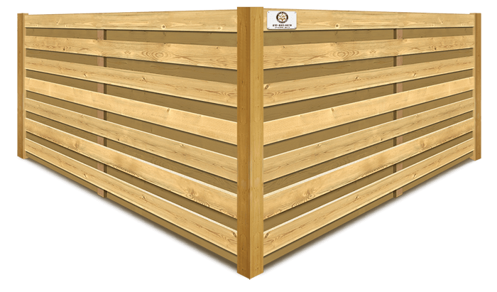 Horizontal Shadowbox wood fence company in Fort Worth, TX