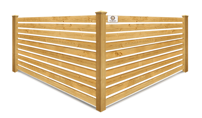 Horizontal Spaced Picket wood fence company in Fort Worth, TX