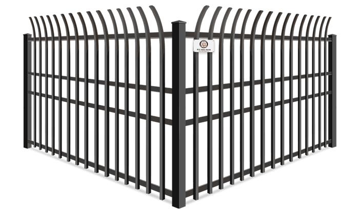 High Security Flat Top Pickets wrought iron fence company in Fort Worth, TX