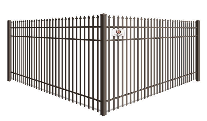 Double Picket Spear Top wrought iron fence company in Fort Worth, TX
