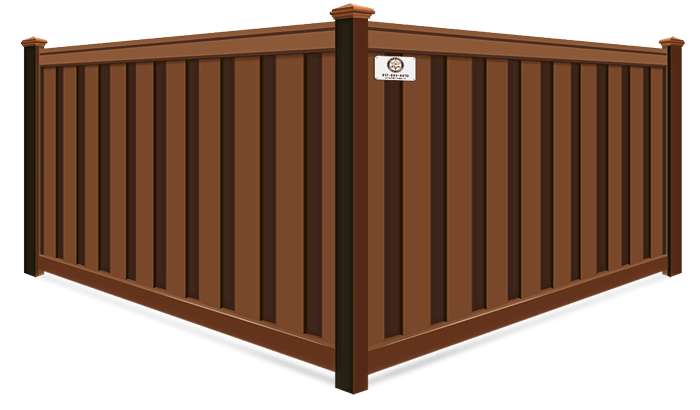 Saddle Privacy Trex fence company in Fort Worth, TX