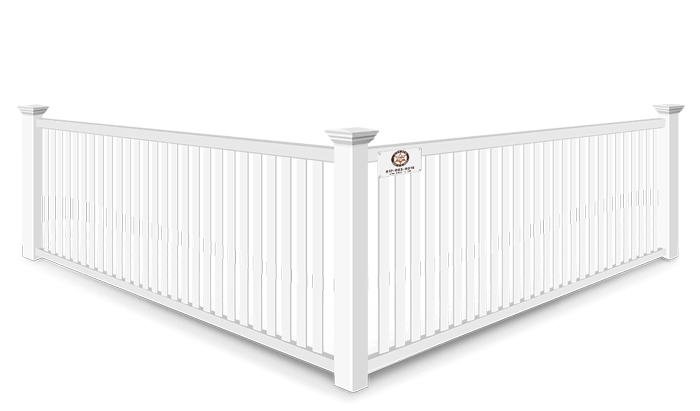 2 Rail Closed Picket vinyl fence contractor in Fort Worth, TX