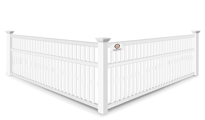 3 Rail Closed Picket vinyl fence contractor in Fort Worth, TX