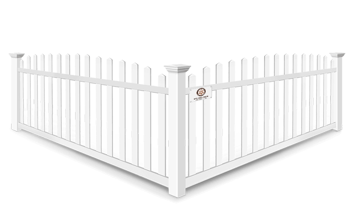 Arched picket vinyl fence contractor in Fort Worth, TX