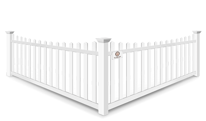 Scalloped Picket vinyl fence contractor in Fort Worth, TX